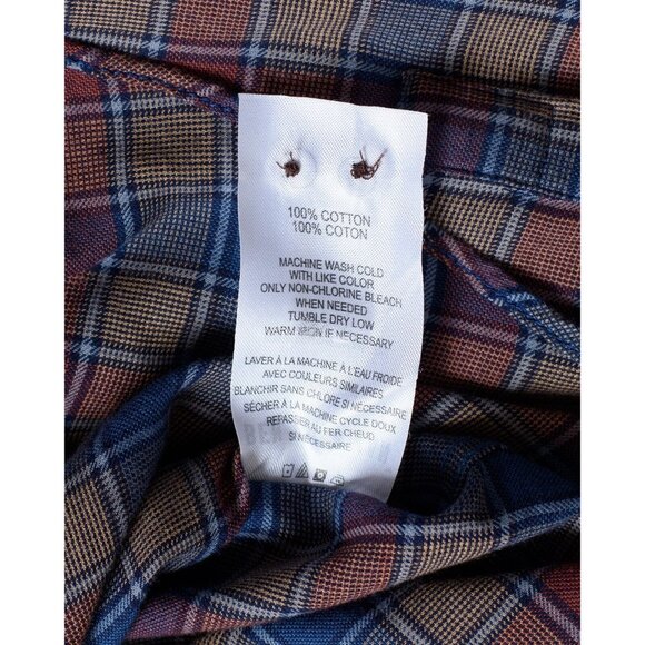 Ben Sherman The Original Mens Small Plaid Button Down Shirt 100% Cotton - Picture 7 of 7